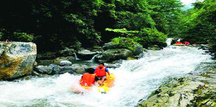 巴南龙泉谷高山泉水漂流、七朵玫瑰园一日游